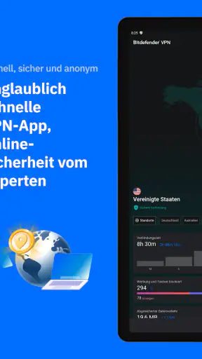 Bitdefender VPN:Schnell Sicher screenshot