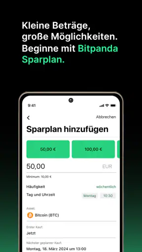 Bitpanda: Kaufe BTC & Krypto screenshot