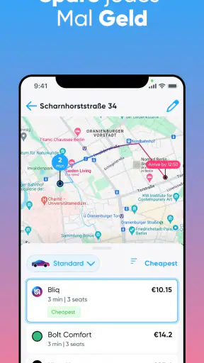 Bliq - Die beste Fahrt finden screenshot
