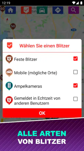Blitzer Radarwarner screenshot