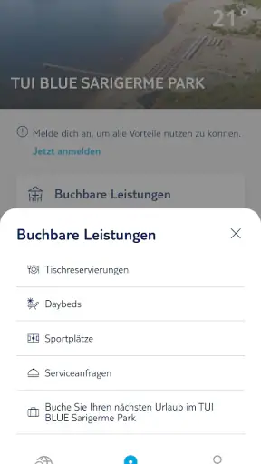 BLUE App screenshot