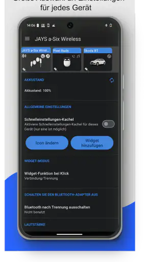Bluetooth Audio Connect Widget screenshot