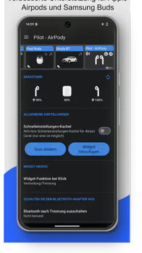Bluetooth Audio Connect Widget screenshot