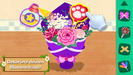 Blumenkurs mit kleinen Panda screenshot