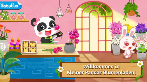 Blumenkurs mit kleinen Panda screenshot