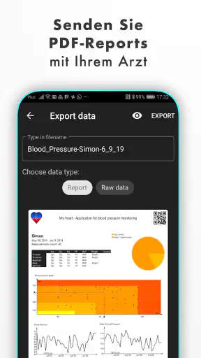 Blutdruck screenshot