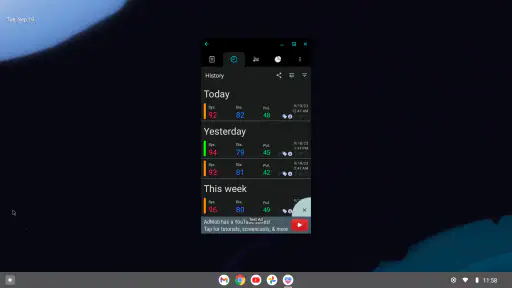 Blutdruck screenshot