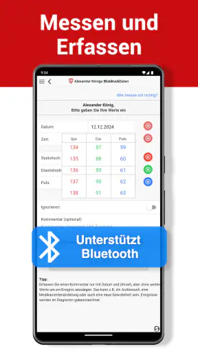 BlutdruckDaten – Blutdruck App screenshot