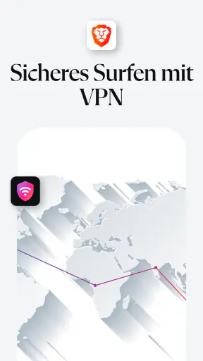 Brave Private VPN Webbrowser screenshot