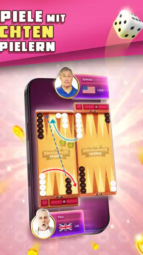 Brettspiel Backgammon Friends screenshot