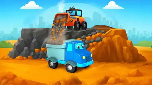 Bulldozer- und LKW-Spiele screenshot