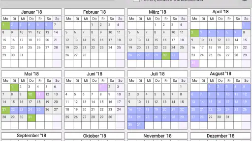 BundesferienPRO Ferien+Feiertg screenshot