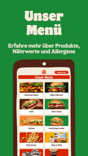 Burger King Deutschland screenshot