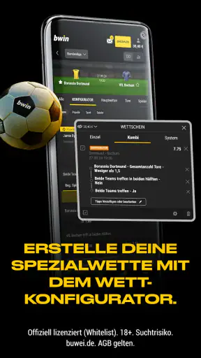 bwin Sportwetten App screenshot