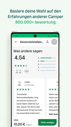 Campercontact - Campingplätze screenshot