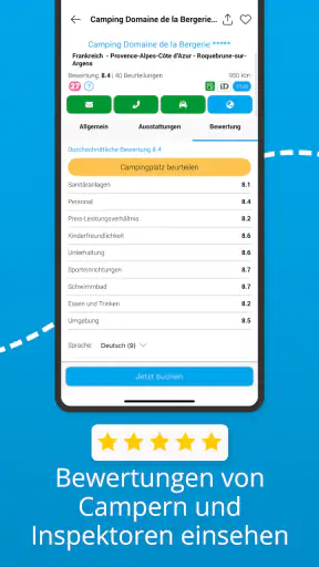 CampingCard ACSI screenshot