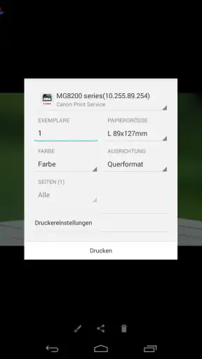Canon Print Service screenshot
