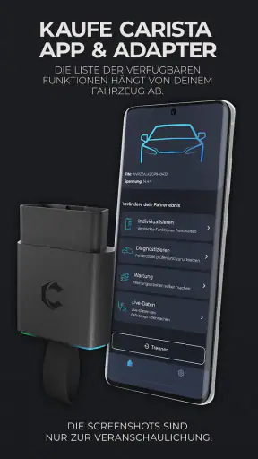 Carista OBD2 screenshot