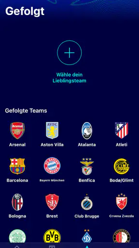 Champions League offiziell screenshot