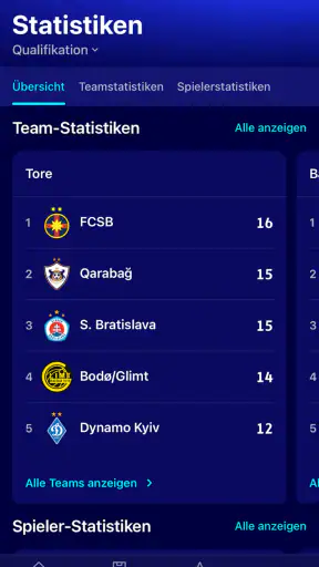 Champions League offiziell screenshot