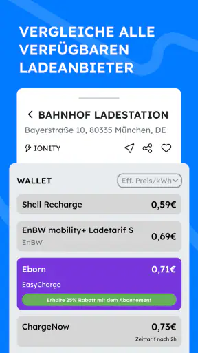 Chargeprice: E-Laden & Preise screenshot