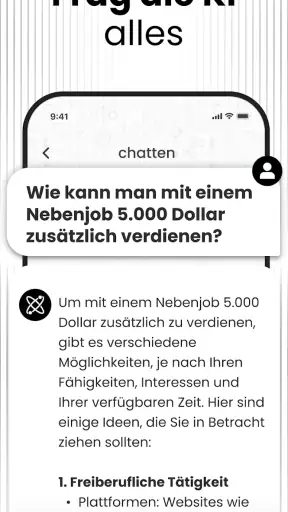 Chat Bot AI - KI auf Deutsch screenshot