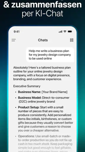 Chatbot-App: KI-Assistent screenshot
