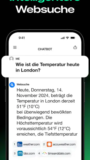 ChatGPT-basierter Chatbot screenshot