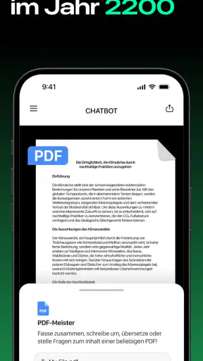 ChatGPT-basierter Chatbot screenshot