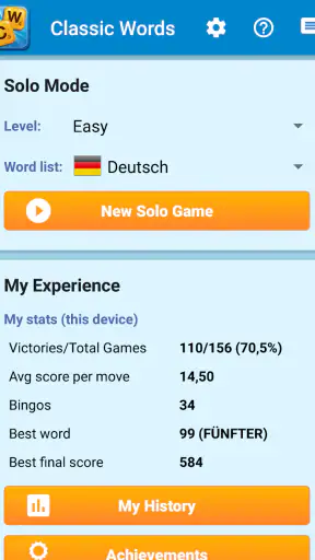 Classic Words Plus (Deutsch) screenshot