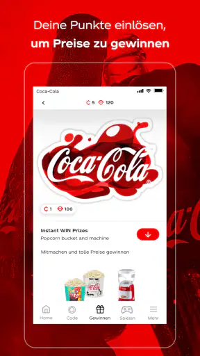 Coca-Cola: Spielen & Gewinnen screenshot