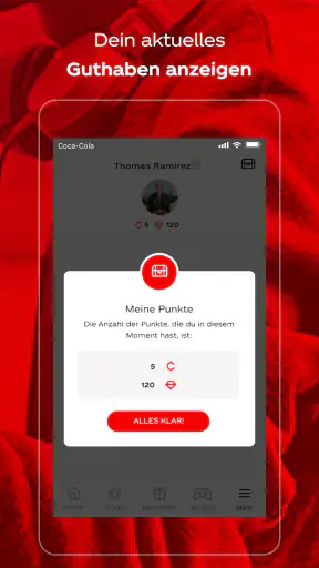Coca-Cola: Spielen & Gewinnen screenshot