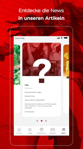 Coca-Cola: Spielen & Gewinnen screenshot