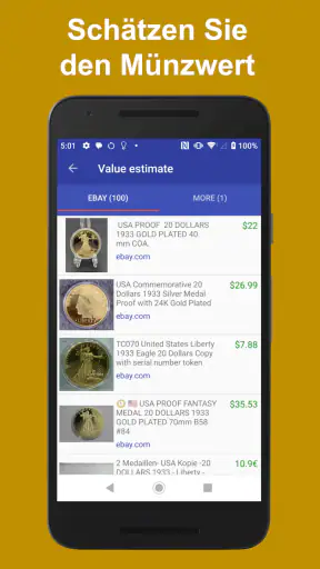 Coinoscope: Münzidentifizierer screenshot