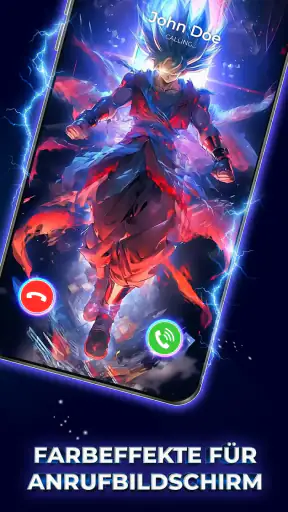Color phone: Anrufbildschirm screenshot