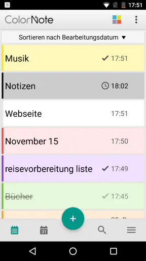 ColorNote Notepad Notizen screenshot