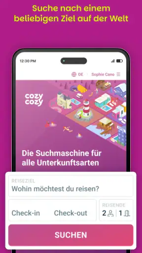 Cozycozy: Alle Unterkünfte screenshot