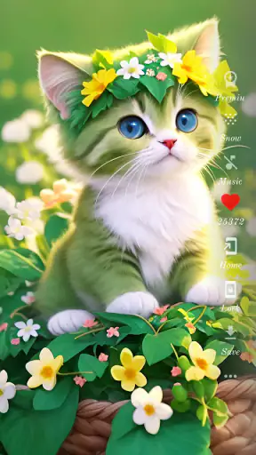 Cute Cat Wallpaper HD screenshot