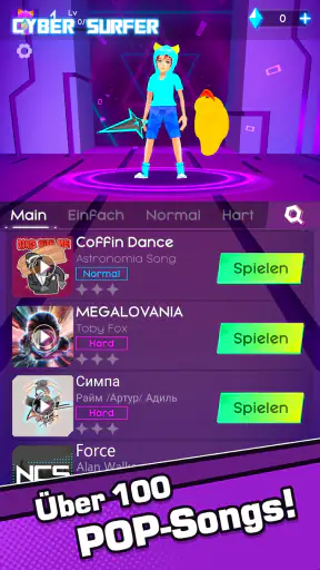 Cyber Surfer : Musik-Abenteuer screenshot