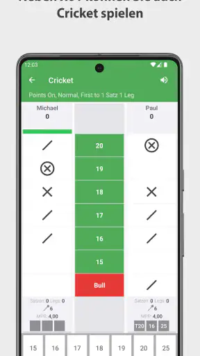Dart Rechner App Punkte Zähler screenshot