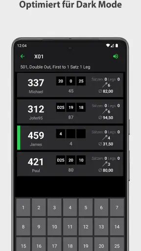 Dart Rechner App Punkte Zähler screenshot