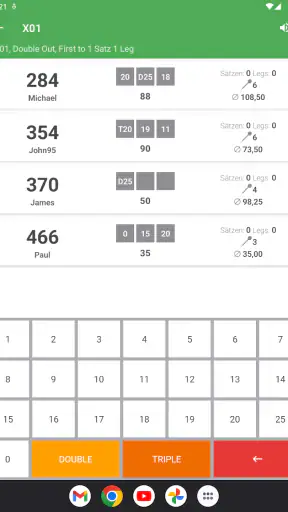 Dart Rechner App Punkte Zähler screenshot