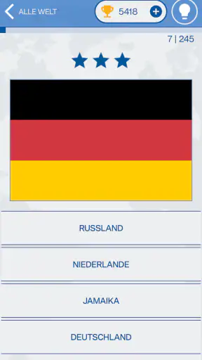Das Flaggen der Welt-Quiz screenshot