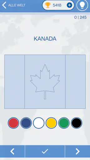 Das Flaggen der Welt-Quiz screenshot