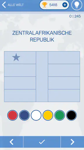 Das Flaggen der Welt-Quiz screenshot