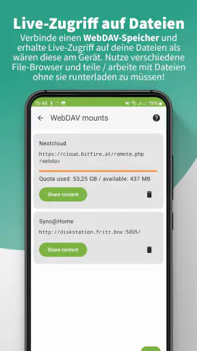 DAVx⁵ – CalDAV CardDAV WebDAV screenshot