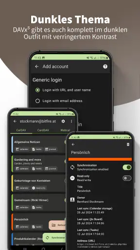 DAVx⁵ – CalDAV CardDAV WebDAV screenshot