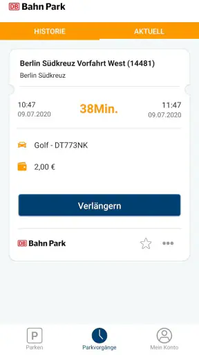 DB BahnPark screenshot