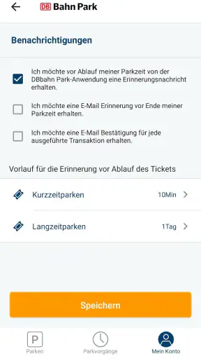 DB BahnPark screenshot