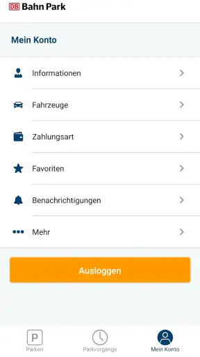 DB BahnPark screenshot